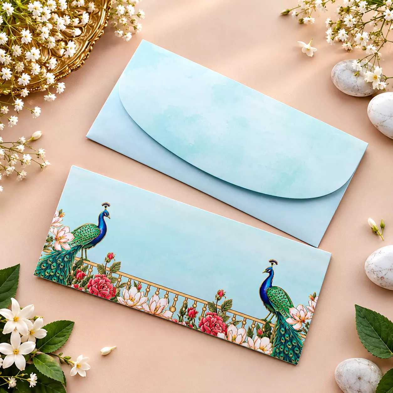 Mor Mahal – Premium Peacock Envelope